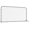 vidaXL Red de rebote de f&uacute;tbol HDPE negrp 366x90x183 cm