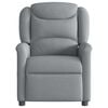 vidaXL Sill&oacute;n reclinable de masaje de tela gris claro