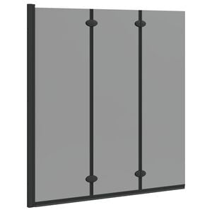 vidaXL Enclosure de Ducha Negro 130 x 138 cm Vidrio ESG y Aluminio