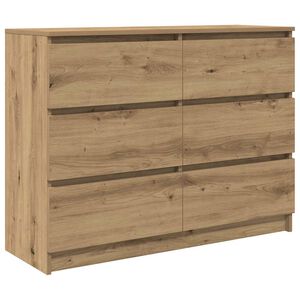 vidaXL Aparador Artisan Roble 100x35x76 cm Madera de ingenier&iacute;a