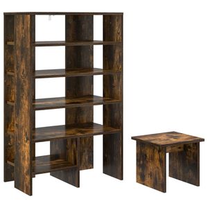 vidaXL Armario Zapatero 2 uds. 62 x 35 x 100 cm Madera de ingenier&iacute;a