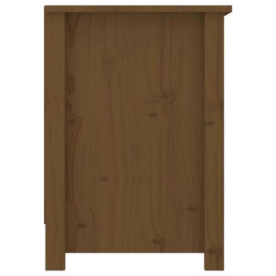 vidaXL Mueble de TV madera maciza de pino marrón miel 103x36,5x52 cm