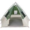 vidaXL Carpa Tipi con techo Verde 383 x 338 x 217 cm tafetán
