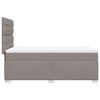 vidaXL Cama box spring con colch&oacute;n tela gris taupe 90x190 cm