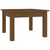 vidaXL Mesa de centro madera maciza de pino marr&oacute;n miel 45x45x30 cm