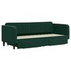 vidaXL Sof&aacute; cama nido con cajones terciopelo verde oscuro 80x200 cm