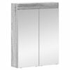 vidaXL Armario con espejo de ba&ntilde;o TULUM Gris Sonoma 60 x 16,5 x 78 cm