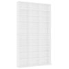 vidaXL Armario para CDs madera contrachapada blanco 102x23x177,5 cm