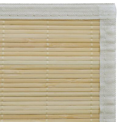 vidaXL Alfombra rectangular de bambú natural 120 x 180 cm
