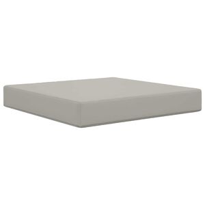 vidaXL Coj&iacute;n para sof&aacute; de exterior Gris 60 x 60 x 8 cm Poli&eacute;ster