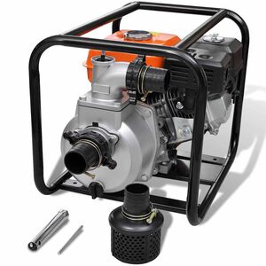 vidaXL Motor de gasolina bomba de agua 80 mm conexi&oacute;n 4800 W