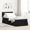 vidaXL Cama con almacenamiento Negro 100 x 200 cm Terciopelo