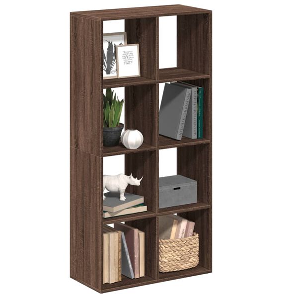 vidaXL Librer&iacute;a divisor madera ingenier&iacute;a marr&oacute;n roble 69,5x29x137,5cm