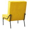 vidaXL Silla de relajaci&oacute;n de terciopelo amarillo mostaza 65x79x87 cm