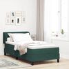 vidaXL Cama tipo Box Spring Verde oscuro 90 x 190 cm Terciopelo