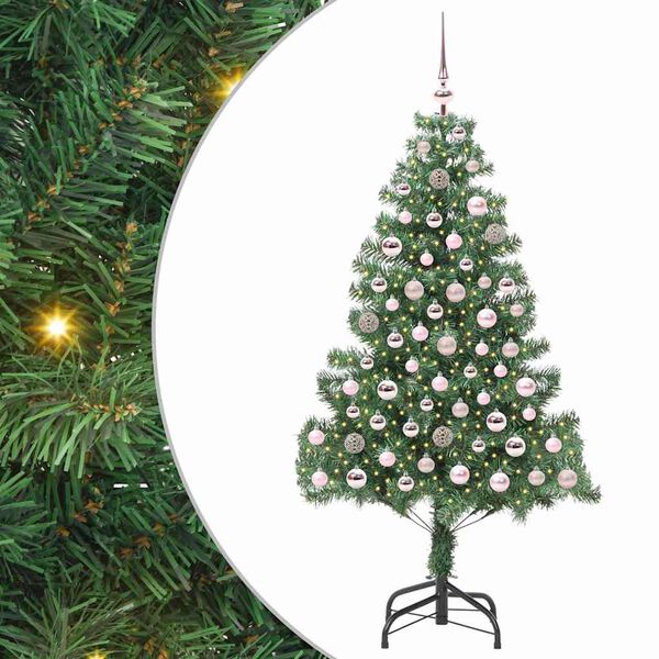 vidaXL &Aacute;rbol de Navidad con 300 LED con soporte Verde 180 cm PVC