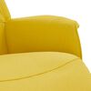 vidaXL Sill&oacute;n reclinable con reposapi&eacute;s tela amarillo claro