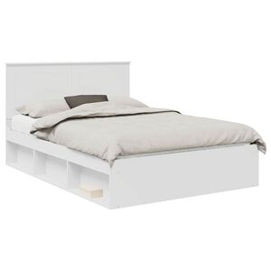 vidaXL Estructura de cama 140 x 190 cm Madera de pino macizo