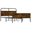 vidaXL Estructura de cama sin colch&oacute;n 120x200 cm madera roble Sonoma