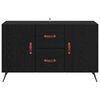 vidaXL Vitrina Roble Negro 100 x 36 x 60 cm Madera contrachapada