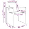 vidaXL ConjuntodeComedordeJardín 5 pcs Madera de teca maciza