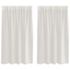 vidaXL Cortina de Voil&eacute; 2 uds. Crema 140 x 140 cm Poli&eacute;ster