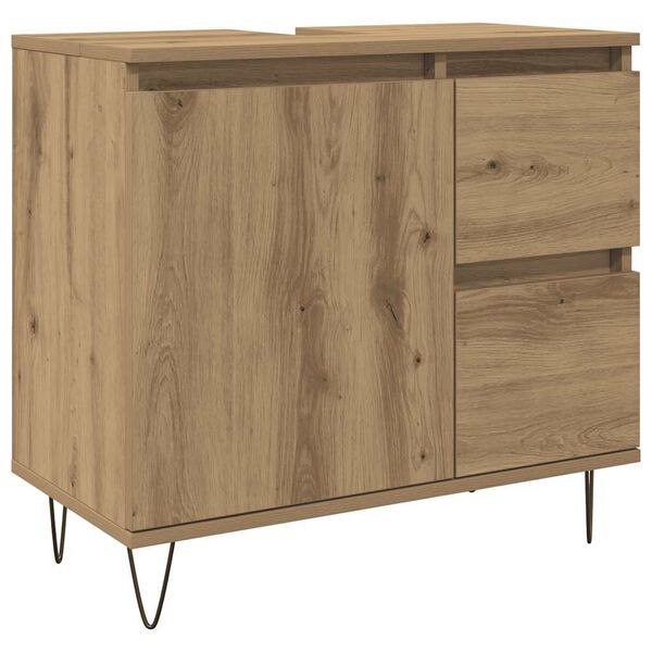 vidaXL Mueble de lavabo madera de ingenier&iacute;a roble artisan 65x33x60 cm
