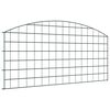 vidaXL Juego de Cercas para Estanque 5 pcs Verde 100 x 50 cm Acero