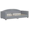 vidaXL Sof&aacute; cama nido con cajones tela gris claro 90x190 cm