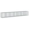 vidaXL Cesta de gaviones con cubierta hierro galvanizado 700x100x100cm