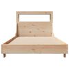 vidaXL Estructura de cama sin colch&oacute;n madera maciza pino 75x190 cm