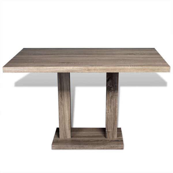 vidaXL Mesa de sal&oacute;n comedor rectangular de MDF apariencia de roble