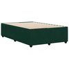 vidaXL Estructura cama sin colch&oacute;n terciopelo verde oscuro 120x190cm