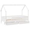 vidaXL Estructura de cama infantil con cajones madera pino 90x190 cm
