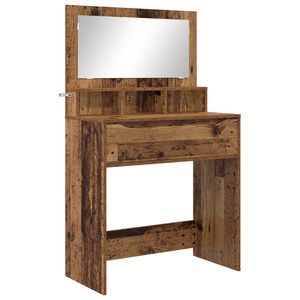 vidaXL Mesas de tocador de dormitorio Madera Vieja 80 x 39,6 x 135 cm