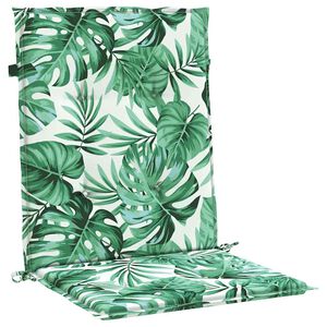 vidaXL Cojines de Respaldo 2 uds. Tela Oxford Estampado de hojas