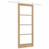 vidaXL Puerta Corredera Natural 86 x 211 cm