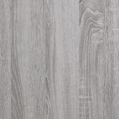 vidaXL Banco con almacenaje madera ingeniería gris Sonoma 42x42x46 cm