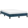 vidaXL Estructura de cama sin colch&oacute;n terciopelo azul oscuro 120x190cm