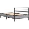 vidaXL Estructura cama madera ingenier&iacute;a metal gris Sonoma 75x190 cm