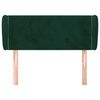 vidaXL Cabecero de terciopelo verde oscuro 93x23x78/88 cm