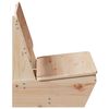 vidaXL Sillas de jard&iacute;n 2 uds madera maciza pino 60x64x70,5 cm