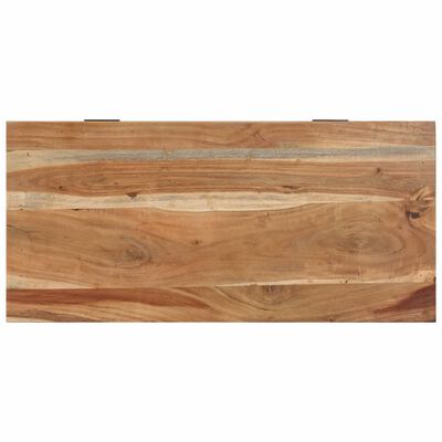 vidaXL Banco zapatero madera de acacia maciza 85x40x45 cm