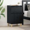 vidaXL Armario de Noche con caj&oacute;n 2 pcs Roble Negro 40 x 35 x 70 cm
