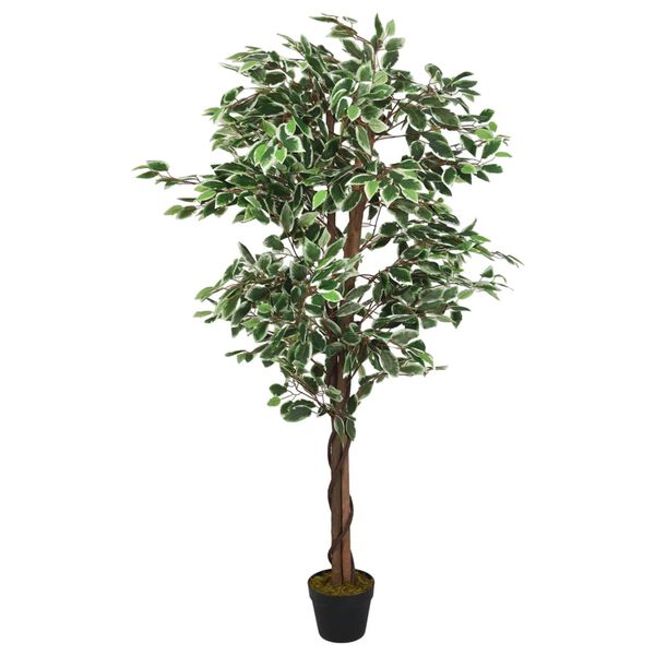 vidaXL Ficus artificial con 1008 hojas verde 180 cm