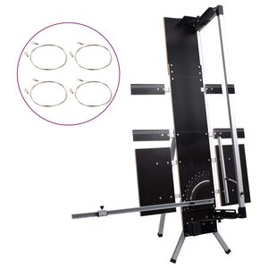 vidaXL Cortador de espuma con patas de aluminio 200 W