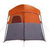 vidaXL Tienda de ducha para 2 personas impermeable gris-naranja