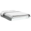 vidaXL Estructura de cama madera de ingenier&iacute;a blanca 135x190 cm