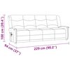 vidaXL Sillón de masaje reclinable de 4 plazas tela microfibra crema