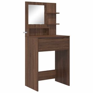 vidaXL Mesas de tocador de dormitorio Roble Marr&oacute;n 80 x 39,6 x 135 cm